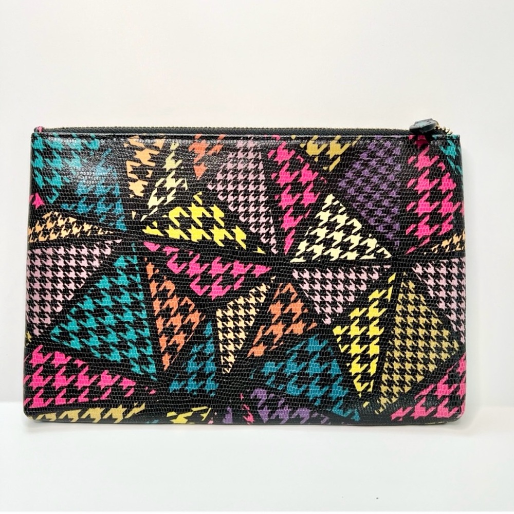 Lodis Rfid Colorful Houndstooth Pattern Flat Clut… - image 2